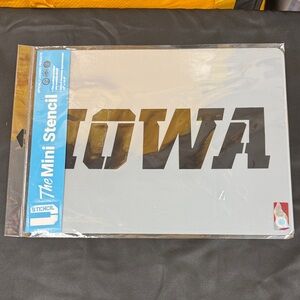 U Stencil Iowa Mini Stencil new size 11 inch by 14.5 inch reusable stencil